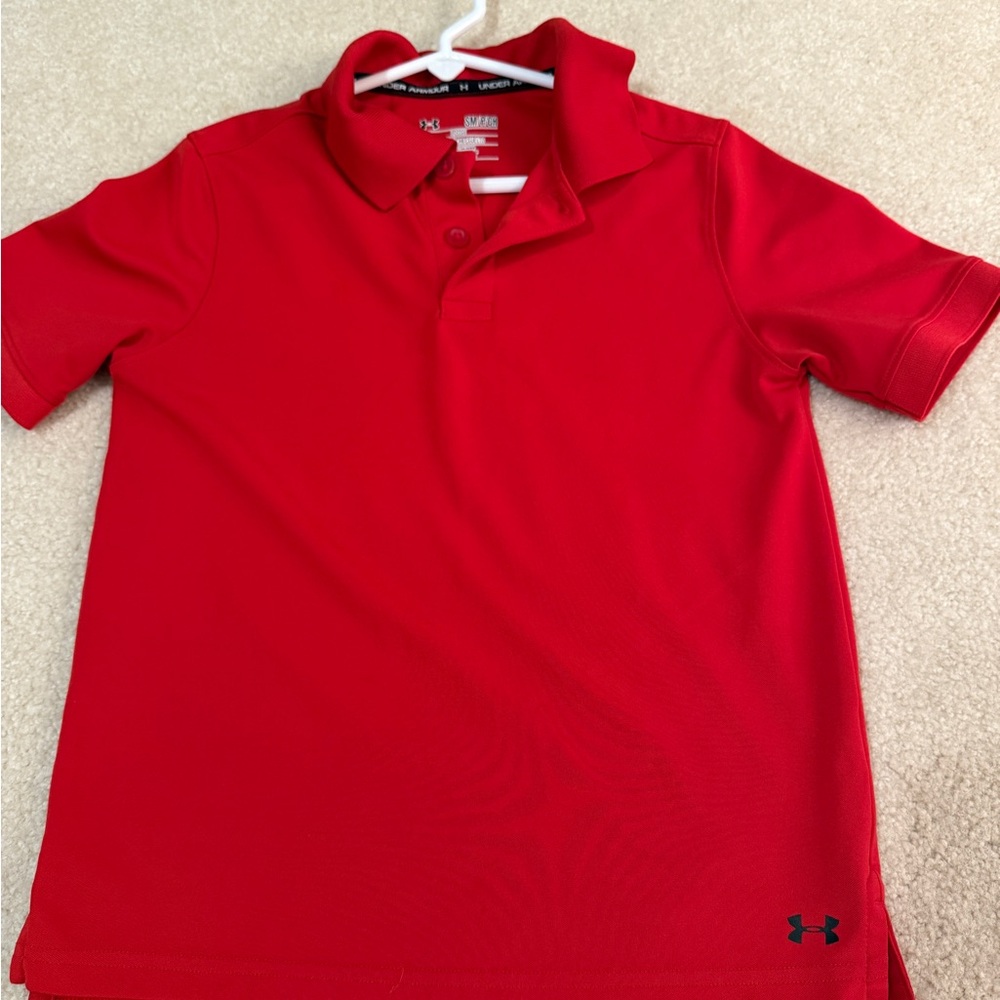 Under Armour Kids Polo Shirt in Vivid Red